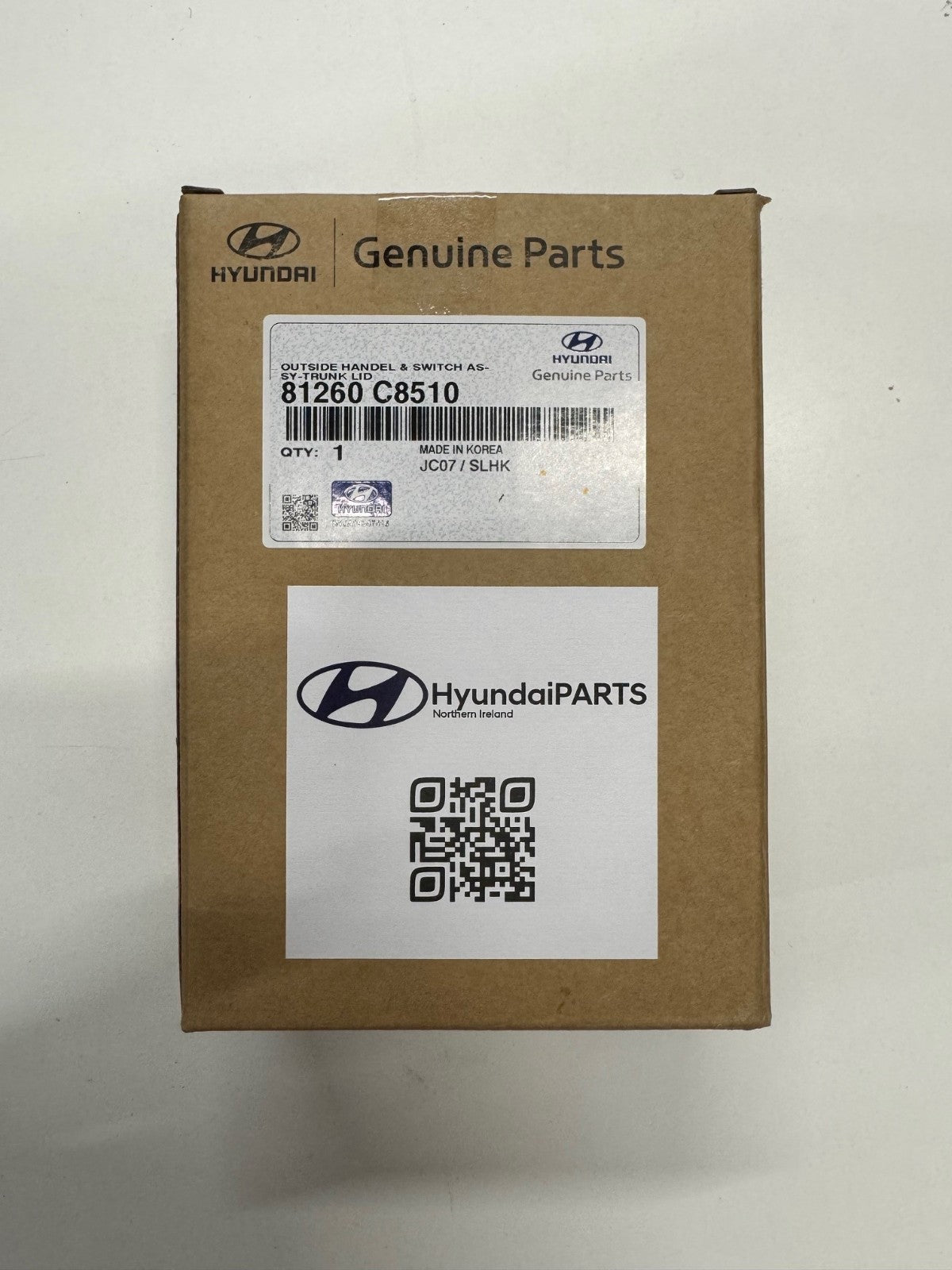 Hyundai I20 Tailgate Switch 81260C8510