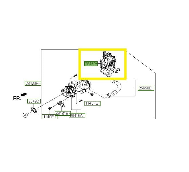 Hyundai EGR Valve Tucson I40 I20 IX20 CRDI 284102A600