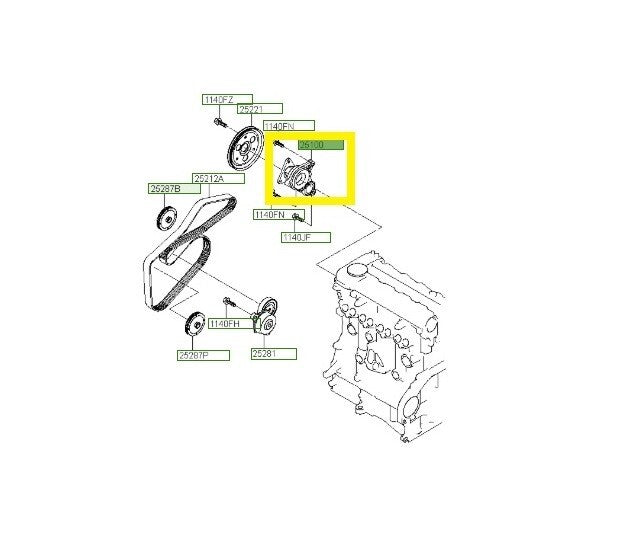 Hyundai Tucson Coolant Pump 251002A300