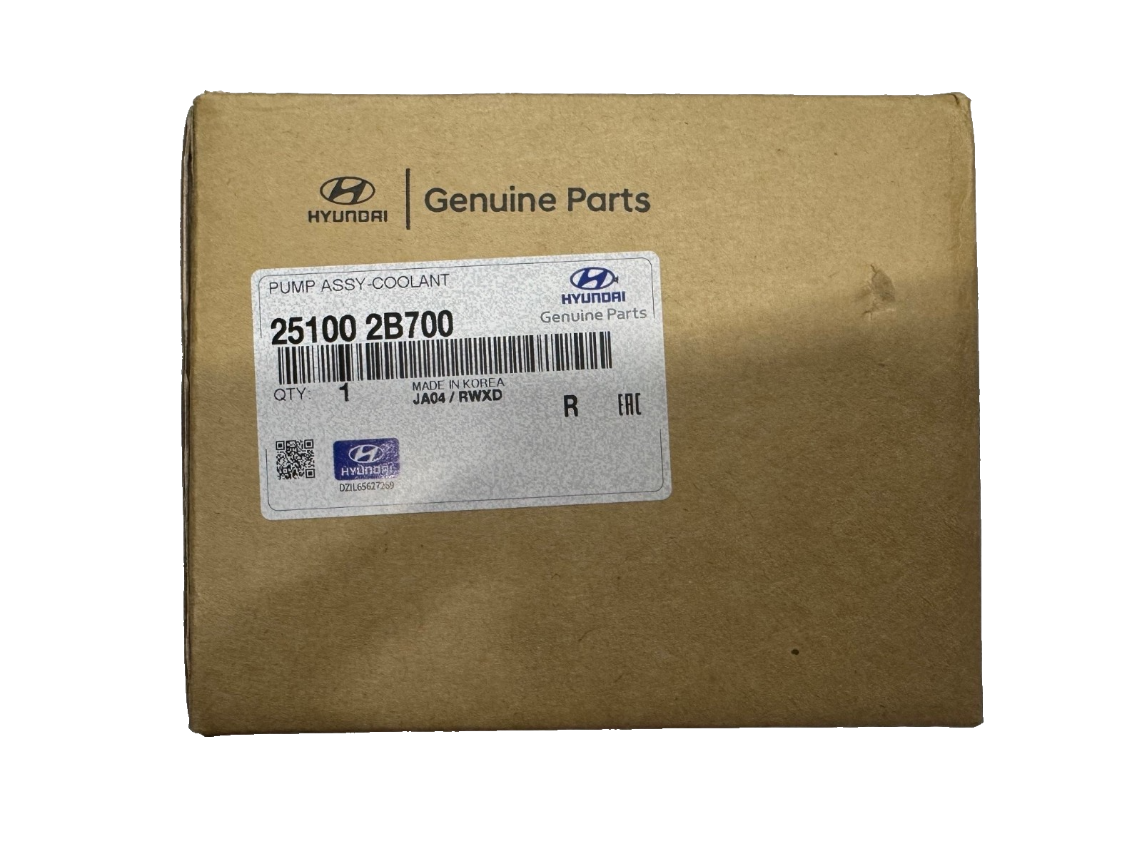 Hyundai Water Pump And Gasket 251002B700
