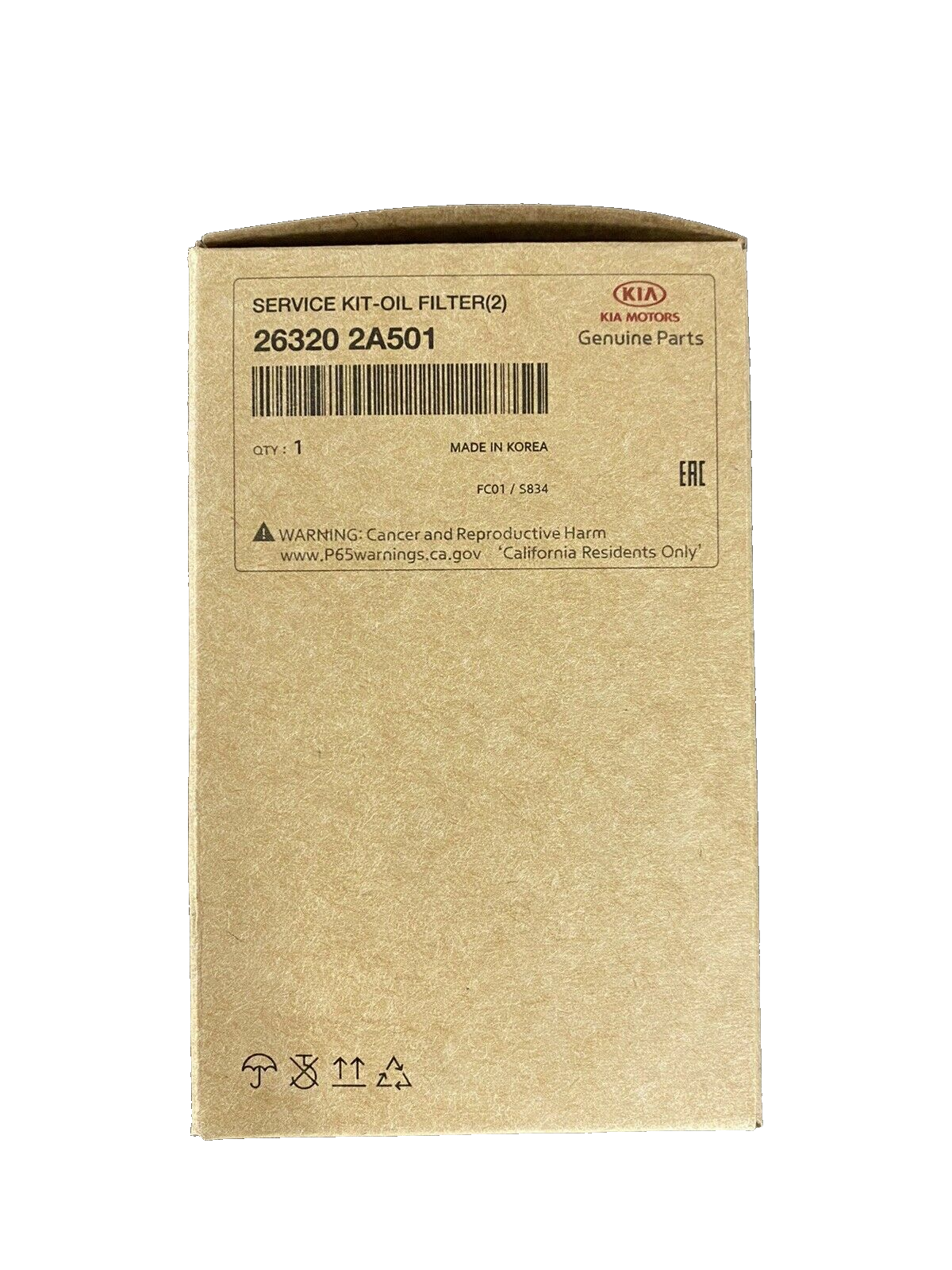 Kia Diesel Oil Filter 263202A501