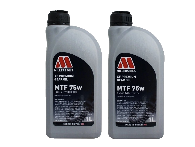 Millers Oils MTF 75w Fully Synthetic Transmission Oil 2 Litres 8374