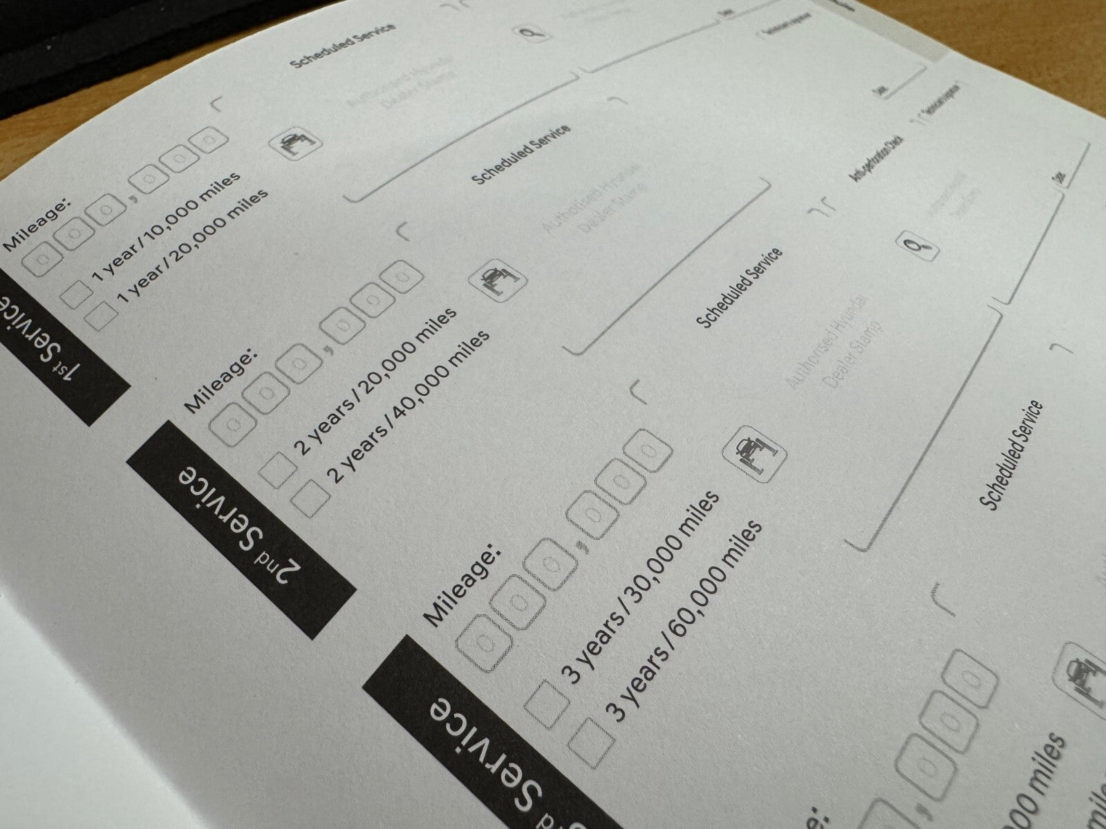Hyundai Service History Book Blank Unused HMS2446