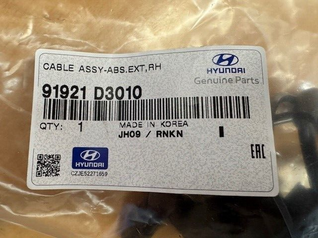 Hyundai Tucson Rear ABS Cable 91921D3010