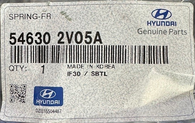 Hyundai Veloster Front Coil Spring 546302V05A