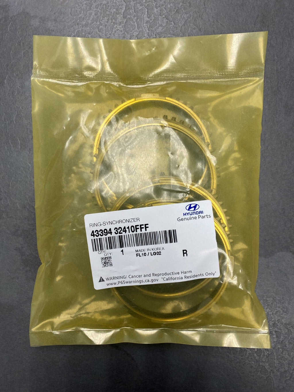 Hyundai Tucson IX35 Gearbox Synchro Rings 4339432410FFF  10 PACKS