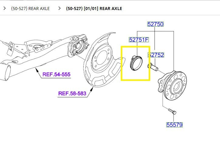 Hyundai I10 I20 Rear ABS Sensor 527511G101
