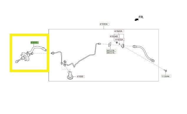 Hyundai i20 Master Cylinder 41610C8900