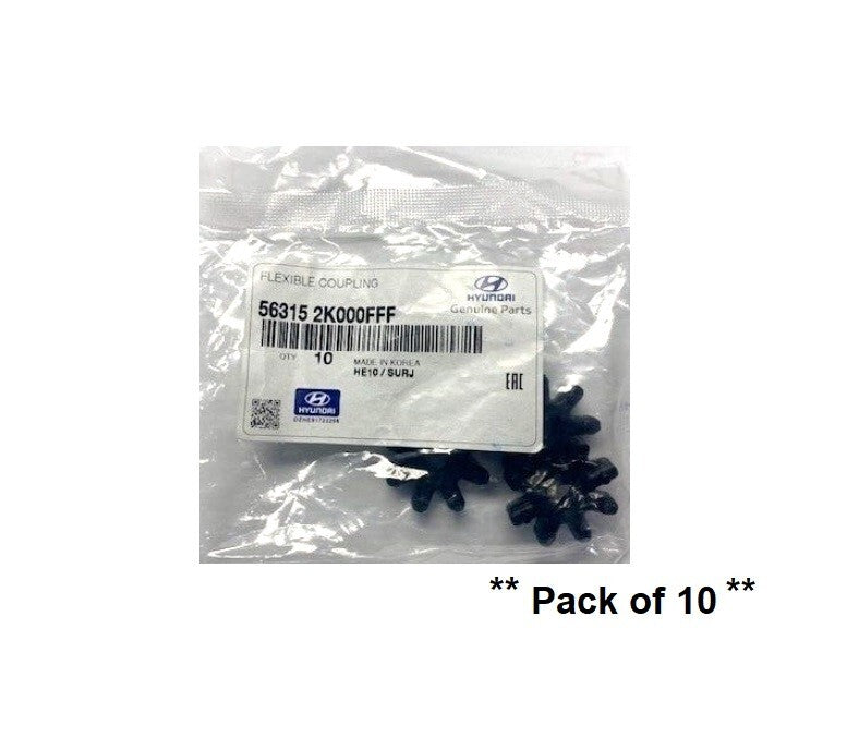 Hyundai i40 Steering Column Rubber Coupling Steering Pack of 10 563152K000FFF