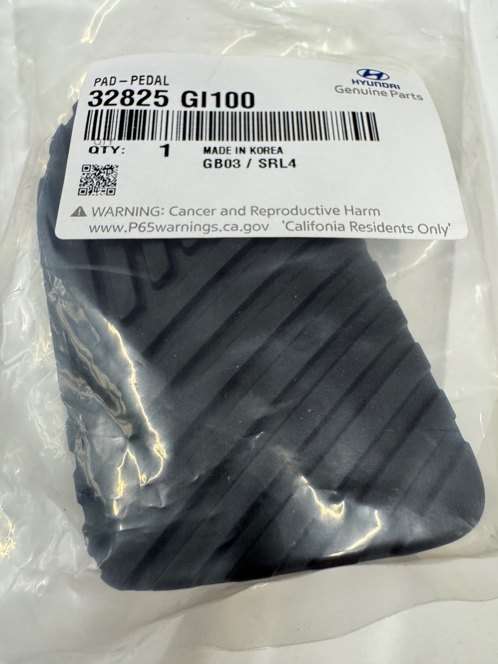 Hyundai Ioniq Brake Pedal Rubber Pad Cover 32825GI100