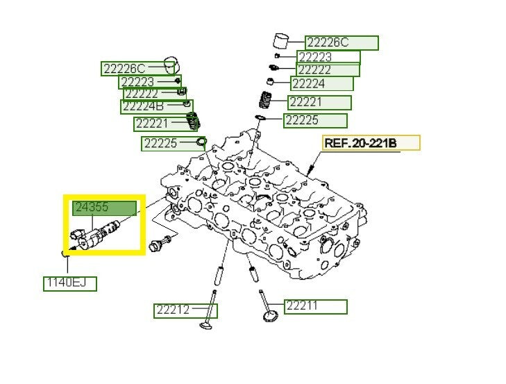 Hyundai Oil Control Valve 243552B700