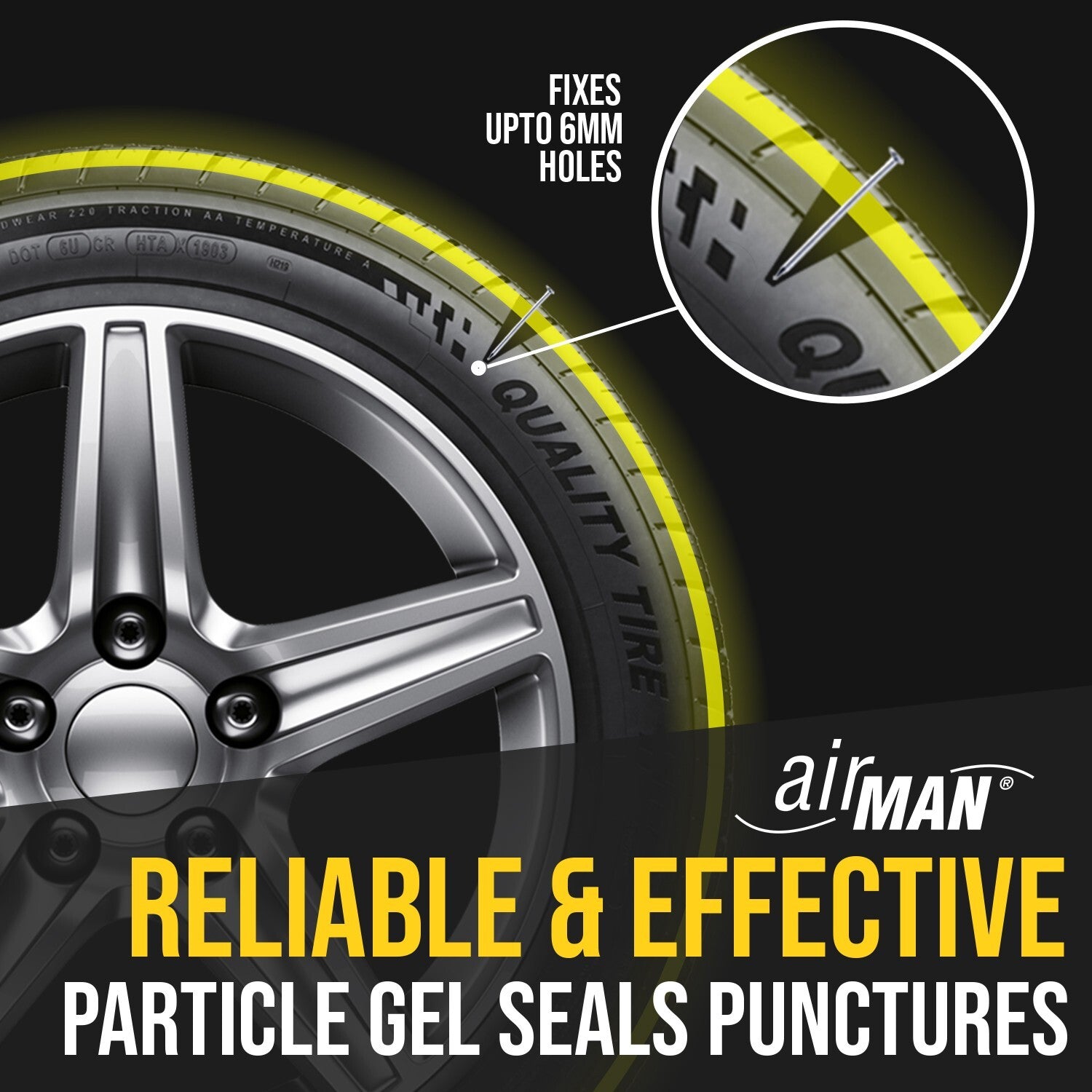 Tyre Repair Sealant Kit AirMan ResQ OEM Replacement 450ML