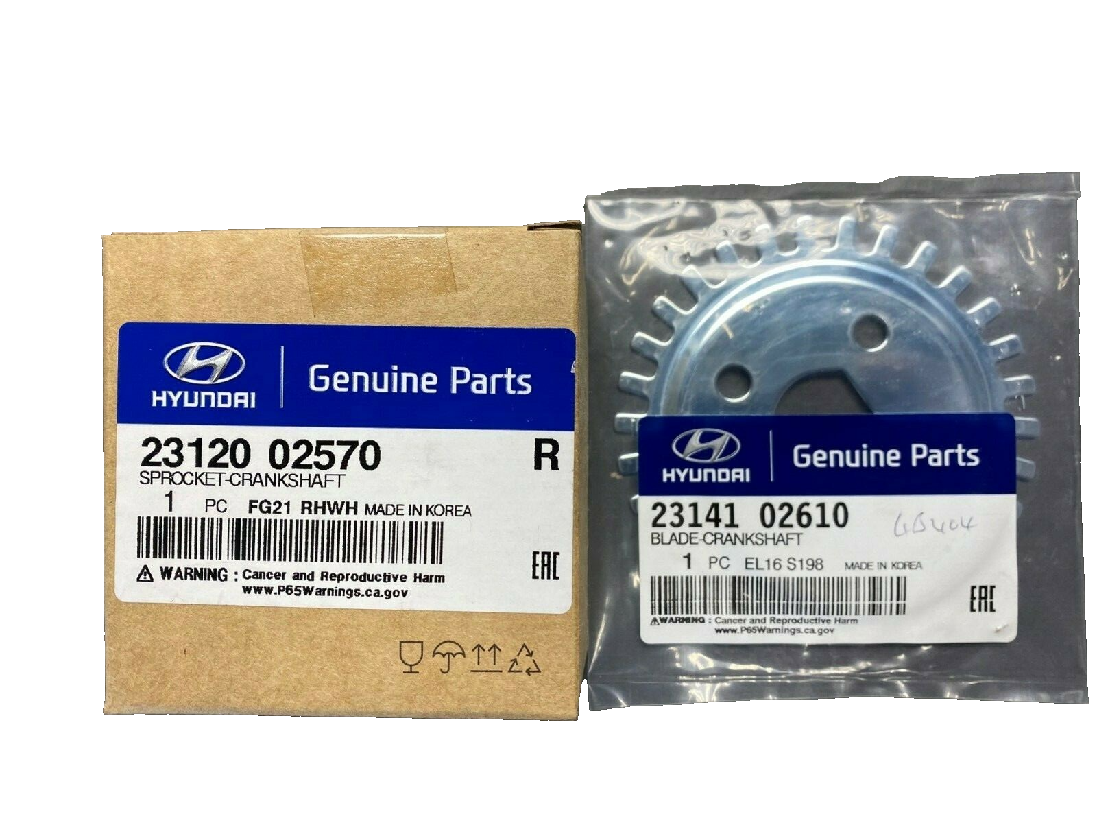 Kia Picanto Crankshaft Bolt Sprocket and Blade 1.1 1.2